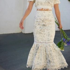 V. Chapman Pisa Skirt in Blue Murano - NWT 8